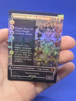 Magic the Gathering Final Fantasy Summon: Knights of Round Borderless Foil NM - Image 2