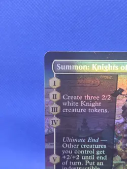 Magic the Gathering Final Fantasy Summon: Knights of Round Borderless Foil NM - Image 3
