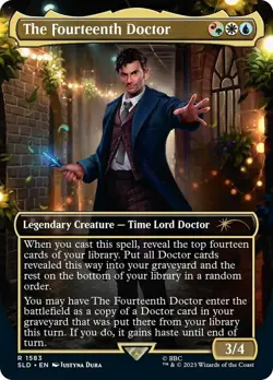 NM-Mint, English MTG Foil The Fourteenth Doctor - Foil Secret Lair Drop Series S - Image 1