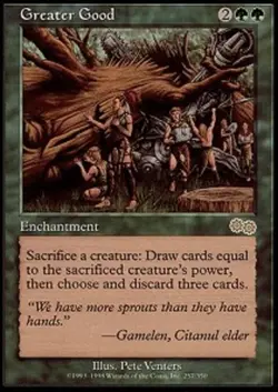 Slightly Played, English - 1 x MTG Greater Good Urza's Saga - Image 1