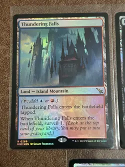 MTG Murders Karlov Manor Surveil Lands Foil Rare Lot Mortuary Falls Archives New - Image 2