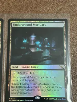 MTG Murders Karlov Manor Surveil Lands Foil Rare Lot Mortuary Falls Archives New - Image 3