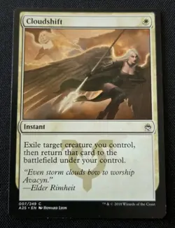 1x Cloudshift MTG Magic the Gathering Masters 25 Near Mint Non Foil Common A25 - Image 1