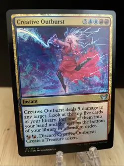 MTG Creative Outburst FOIL #171/275 Strixhaven: School of Mages Uncommon NM/M - Image 1