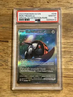 GRADED PSA 10 2023 Pokemon SVI EN Iron Treads ex Special Illustration Rare #248 - Image 1