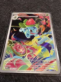 Ivysaur Illustration Rare 134/132 Near Mint Mega Evolution Pokemon TCG English - Image 3