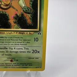 Pokemon Beedrill 18/75 WotC Neo Discovery Unlimited Regular Rare LP - Image 4