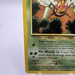 Pokemon Beedrill 18/75 WotC Neo Discovery Unlimited Regular Rare LP - Image 5