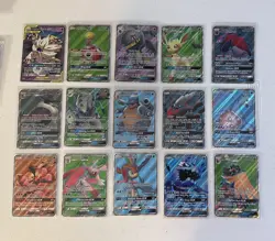 15x Lot Pokemon Cards Gx Ultra Rare FA, Leafeon, Darkrai, Lapras, Blastoise - Image 1