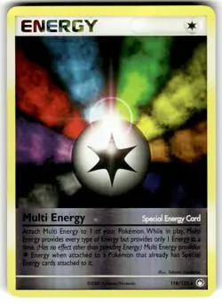 Pokemon Card VLP Reverse Holo Rare Multi Energy 118/123 Mysterious Treasures Set - Image 1