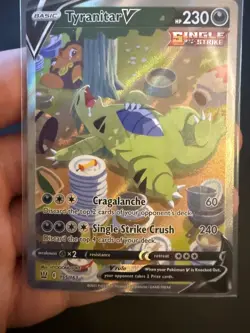 NM Tyranitar V 155/163 Alternate Full Art Ultra Rare Battle Styles Pokemon NM - Image 1