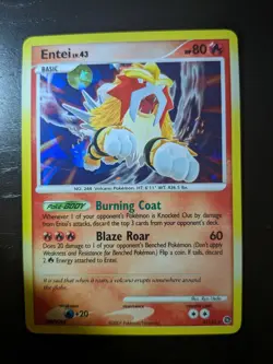 Entei LV.43 Cracked Ice Holo Pokemon TCG Card 4/132 Secret Wonders NM - Image 3