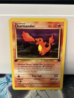 Pokemon TCG Charmander Team Rocket 50 Regular 1st Edition Common LP - Image 2