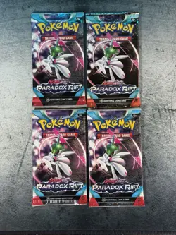 Pokemon TCG: Scarlet and Violet Paradox Rift Booster Pack Lot Of 4 - Image 1