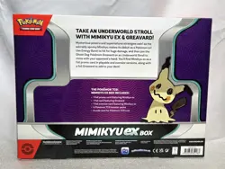 MIMIKYU EX Box 4 Booster Packs Pokemon TCG Factory Sealed 2023 820650852183 - Image 2