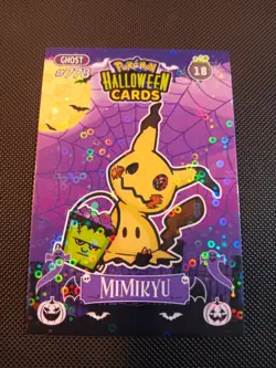 Pokemon 2025 DKV Collectoons Set Halloween Mimikyu 18 Circle Holo Peru - Image 1
