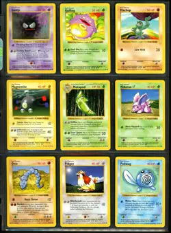 1999 Pokemon BASE SET SHADOWLESS Edition NEAR COMPLETE Non Holo Cards Lot RARE + - Image 4