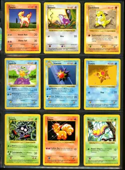 1999 Pokemon BASE SET SHADOWLESS Edition NEAR COMPLETE Non Holo Cards Lot RARE + - Image 5
