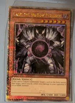 Yu-Gi-Oh! Caius the Shadow Monarch Quarter Century Secret Rare Card RA03-EN194 - Image 1