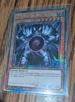 Yu-Gi-Oh! Caius the Shadow Monarch Quarter Century Secret Rare Card RA03-EN194 - Image 2