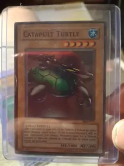 Yu-Gi-Oh! TCG Catapult Turtle Metal Raiders 1st Edition Super Rare MRD-075 - Image 1