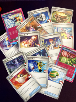 Pick Ur Own PLAY! Pokemon Stamped Trainer Card! Item/Tool/Supportr/Enrgy/Stadium - Image 1