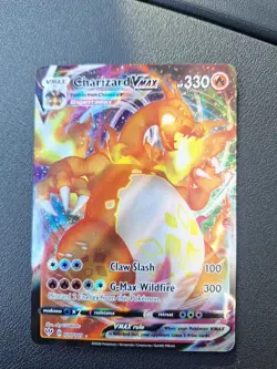 Pokemon TCG Charizard VMAX Darkness Ablaze Holo Ultra Rare Card 020/189 - Image 1