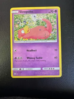Slowpoke 5/12 Pokemon Card McDonalds Promo Confetti Holo 2018 NM - Image 1