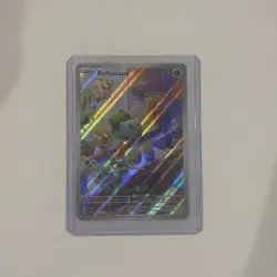 Pokemon TCG Stellar Crown Illustration Holo Bulbasaur Card 143/142SV07 Rare - Image 1