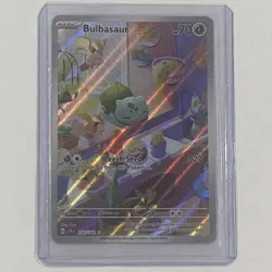 Pokemon TCG Stellar Crown Illustration Holo Bulbasaur Card 143/142SV07 Rare - Image 2
