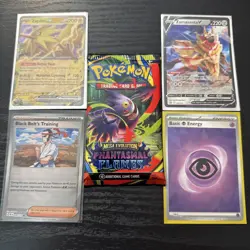 Pokemon Phantasmal Flames Booster Pack -Gengar Artwork FACTORY SEALED + 4 Cards - Image 1