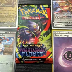 Pokemon Phantasmal Flames Booster Pack -Gengar Artwork FACTORY SEALED + 4 Cards - Image 2