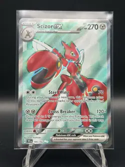 Scizor ex 195/162 Sv05: Temporal Forces Holo Pokemon Tcg Cards Mint Rare Nm A1 - Image 1