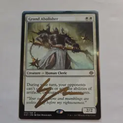 signed Grand Abolisher [012/106] E01 Rare Non-Foil [MTG Card English] - Image 1