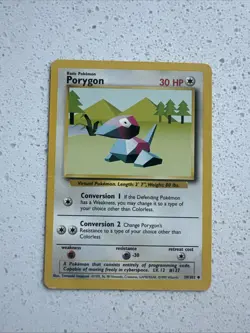 Pokemon TCG Porygon Card 39/102 Base Set Regular - Image 1