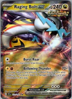 Pokemon Card Raging Bolt EX 123/162 Temporal Forces - Near Mint - Image 1