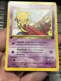 1st Edition Abra Team Rocket 49/82 Pokemon Card 1999-2000 WOTC- NM - Image 2