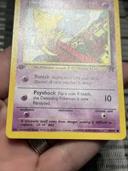 1st Edition Abra Team Rocket 49/82 Pokemon Card 1999-2000 WOTC- NM - Image 3