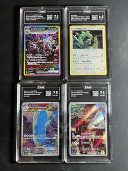 Pokemon x4 TAG Slab Lot - Exact Slabs Seen In Picture - Image 1