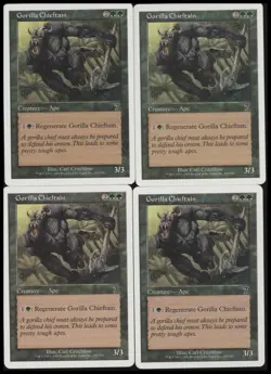 Gorilla Chieftain x4 #250 7th Edition Magic: The Gathering MTG Near Mint Common - Image 1