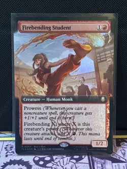 PROMO Firebending Student FOIL Extended Art - MTG Avatar: The Last Airbender TLA - Image 1