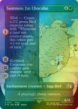 Summon: Fat Chocobo - Borderless Foil - Final Fantasy - FIN C 0371 - Image 1
