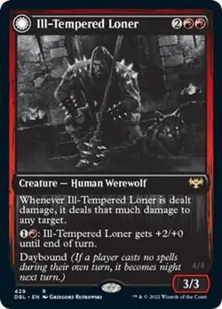 Ill-Tempered Loner NM #429 Innistrad: Double Feature MTG - Image 1