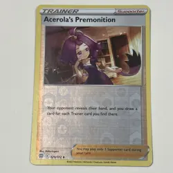 Acerola's Premonition Reverse Holo - 129/172 - Brilliant Stars Pokemon TCG LP - Image 1
