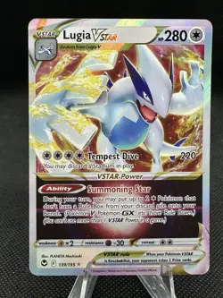 Lugia VSTAR 139/195 Pokemon Sword & Shield Silver Tempest Holo NM - Image 1