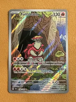 Turtonator 146/142 Holo - Stellar Crown Full Art / Illustration Rare Pokemon Car - Image 1
