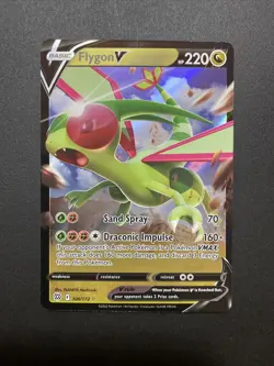 Flygon V 106/172 Ultra Rare Brilliant Stars Pokemon NM/M Pack Fresh - Image 1