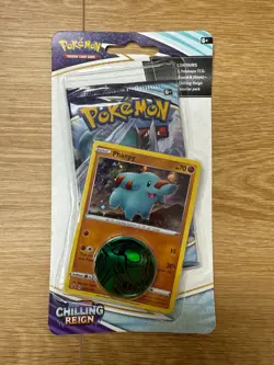 New Pokemon Holo Morpeko Chilling Reign Blister Pack + Coin - Image 1