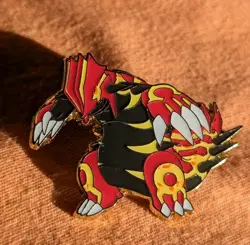Primal Groudon 2014 Official Pokemon Collectors Enamel Metal Pin TCG - Image 1
