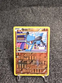 Pokemon TCG Riolu Legendary Treasure 79/113 Moderate Play Reverse Holofoil - Image 1
